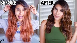 How to fix orange hair SHOCKING HAIR TRANSFORMATION [upl. by Ibur503]