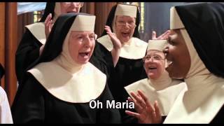 Sister Act 1992  quotOh Mariaquot  VideoLyrics HD [upl. by Grane38]