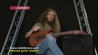 Wonderful Slippery Thing Arpeggio Lick Guthrie Govan Lesson  Licklibrary Web Cast [upl. by Htenywg]