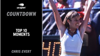 Chris Evert  Top 10 Moments  US Open [upl. by Nnylg]