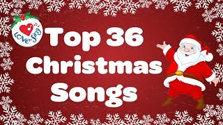 Top 36 Popular Christmas Songs and Carols Playlist 🎅 [upl. by Lapham]