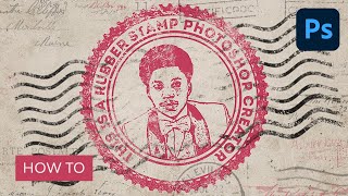 How to Create a Rubber Stamp Effect in Adobe Photoshop [upl. by Nodnrb]