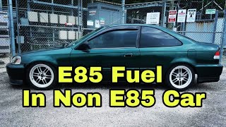 E85 Fuel In A NON E85 Vehicle What Happens [upl. by Alejna789]