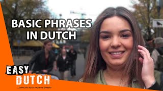 Easy Dutch 1  Basic Phrases from the streets [upl. by Jamille]