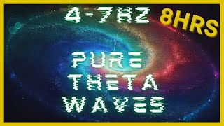 47hz PURE Theta Waves  432hz Base Frequency  Binaural Beats  CIA Hemi Sync  Astral Projection [upl. by Arnoldo]