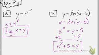 Inverses of Exponential and Logarithmic Functions [upl. by Tristis472]