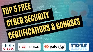 Top 5 Free Cyber Security Certifications for Beginners [upl. by Natalee]