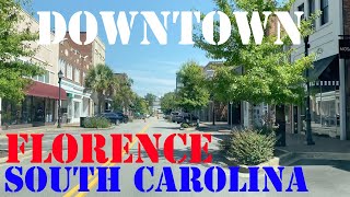 Florence  South Carolina  4K Downtown Drive [upl. by Yolande]