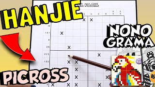 ¿Cómo resolver un NONOGRAMA HANJIE PICROSS  Nayeli [upl. by Tsiuqram]