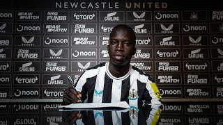 INTERVIEW  Garang Kuol Joins Newcastle United [upl. by Ylak275]