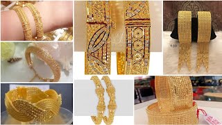 Latest 40 Bridal Gold Kangan Design 2022 [upl. by Edahs]