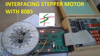 STEPPER MOTOR INTERFACING WITH 8085 [upl. by Ravid]