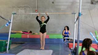 Level 1 gymnastics bar routine [upl. by Nyledam]