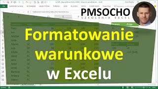 EXCEL  Formatowanie warunkowe [upl. by Zacherie]