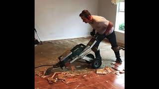 Glue down Hardwood removal [upl. by Strade]