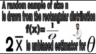 Unbiased Estimator Example Problems in 2020 19  Unbiased  Chapter 15  fx  x bar [upl. by Schenck308]