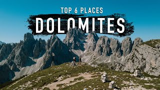 TOP 6 DOLOMITES destinations you MUST visit [upl. by Elleraj384]