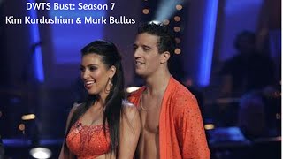 DWTS Bust Season 7 Kim Kardashian amp Mark Ballas [upl. by Budd]