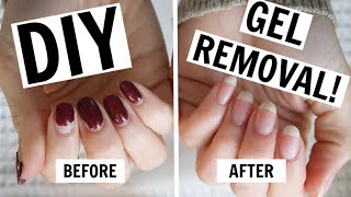 AtHome Gel Manicure Removal  NO FOILS NO DAMAGE [upl. by Enomaj]