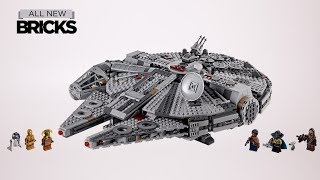 Lego Star Wars 75257 Millennium Falcon Speed Build [upl. by Ferrand56]