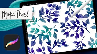 Seamless Pattern Brush in Procreate  ADVANCED PROCREATE TUTORIAL [upl. by Karas]