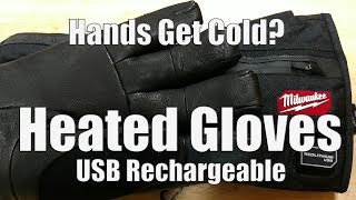 Milwaukee USB Rechargeable Heated Gloves  56121 [upl. by Aoht]