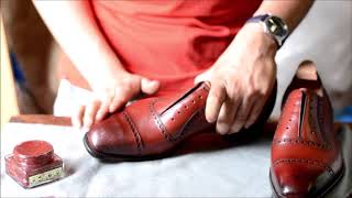 Unbox Gaziano Girling St James II How to mirrorshine brand new shoes AMSR Shoeshine [upl. by Aniretake]