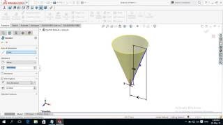 How to Make Create CONE in SolidWorks [upl. by Nitfa]