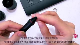 Changing Wacom Pen Nibs [upl. by Leonore695]