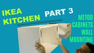 IKEA METOD Cabinets wall mounting [upl. by Nnylyoj]