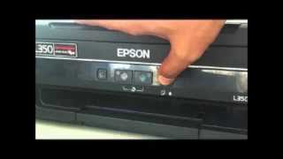 How to fix Red light blinking in Epson L110L210L300L350L355 by Ink Charge cleaning [upl. by Tabshey]