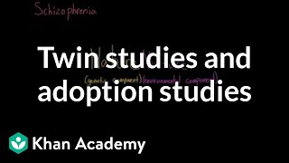 Twin studies and adoption studies  Behavior  MCAT  Khan Academy [upl. by Salvucci]