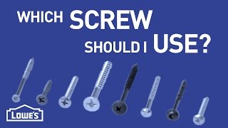 Which Screw Should I Use  DIY Basics [upl. by Hawkins]