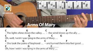 Arms Of MarySmokieSutherland Brothers Cover Chords amp Lyrics Guitar Lesson [upl. by Beaston159]