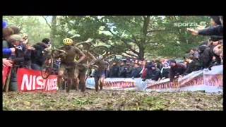 Cyclocross Oudenaarde Koppenberg  2008  Sven Nys rijdt vinger uit de kom [upl. by Aivle794]