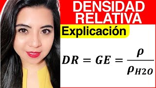 DENSIDAD RELATIVA Explicación formula y unidades [upl. by Riess]