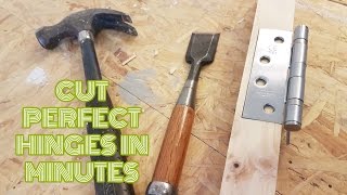 WOW  Cut perfect door hinges in minutes [upl. by Nylidnam]