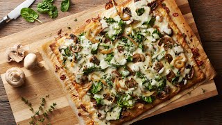 Caramelized Onion amp Mushroom Pizza Recipe  Pillsbury [upl. by Shoifet]