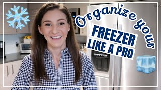 HOW TO ORGANIZE YOUR FREEZER LIKE A PRO  Small Freezer Organization  Freezer Storage Hacks [upl. by Rafaj]