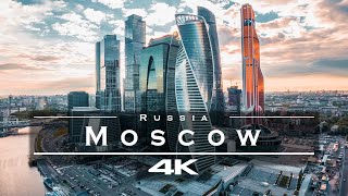 Moscow Russia 🇷🇺  by drone 4K [upl. by Gilly]