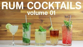 BEST RUM COCKTAILS  volume 01 [upl. by Jania]