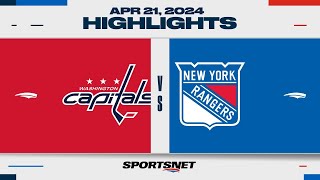 NHL Game 1 Highlights  Capitals vs Rangers  April 21 2024 [upl. by Notnats]