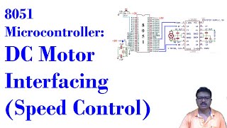 DC motor interfacing with 8051 Microcontroller  Speed control using PWM video tutorial [upl. by Las999]