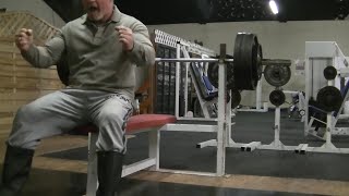 200KG 5 Reps Bench Press 60 years old [upl. by Ditter]