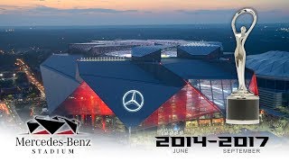 Official Atlanta Falcons MercedesBenz Stadium Construction TimeLapse [upl. by Flss]