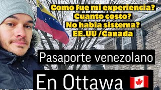 pasaporte venezolano en CANADA proceso explicado 2023 [upl. by Joe]