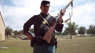 Loading and Firing a Civil War Springfield Rifle Musket [upl. by Riatsala]