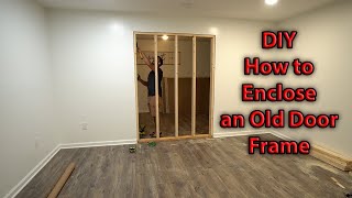 DIY Enclosing an Old Doorway [upl. by Tomlin]