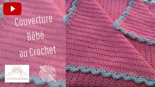 Couverture bébé au crochet [upl. by Okun]