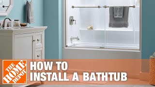 Bathtub Replacement  How to Install a Bathtub  The Home Depot [upl. by Cristobal]